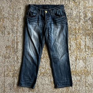 Express Women's Size 0 Blue Jeans - Classic Fit Denim for Stylish Comfort